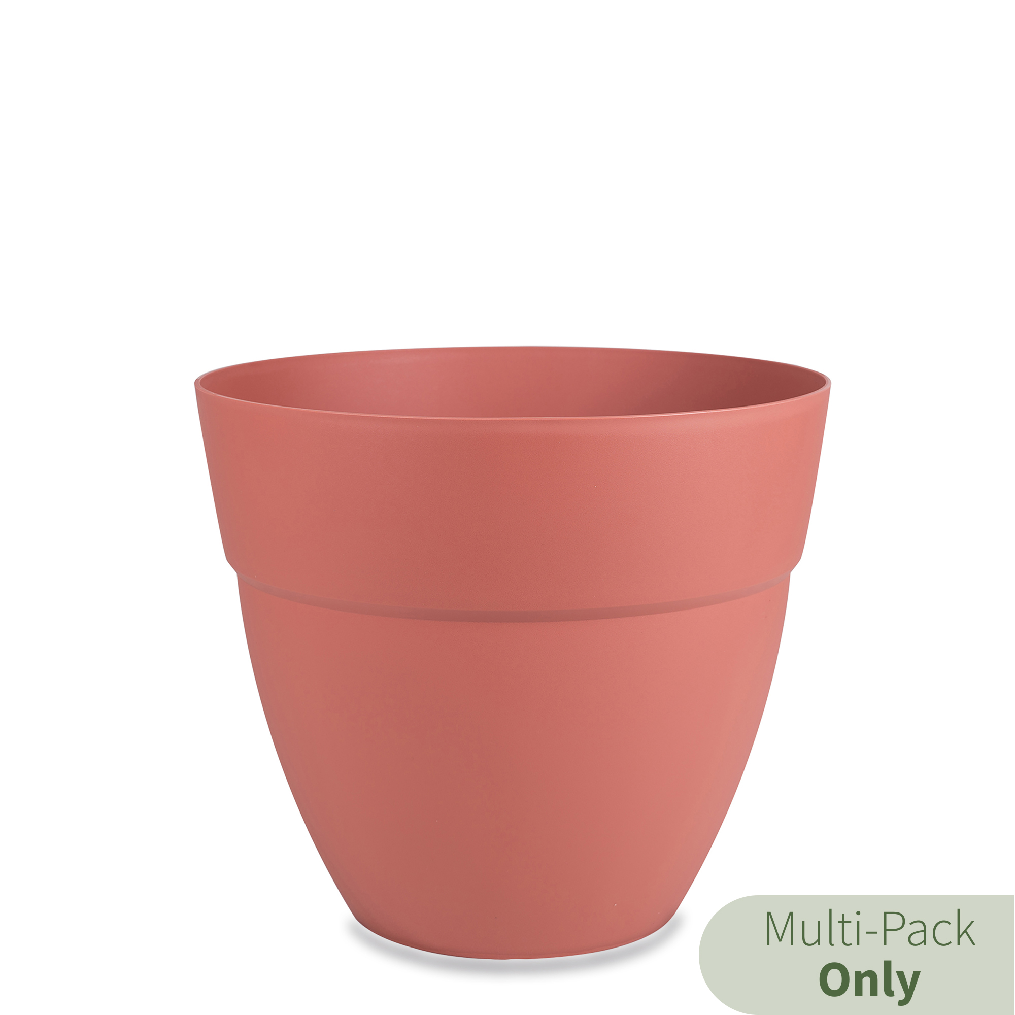 ella planter in salmon red