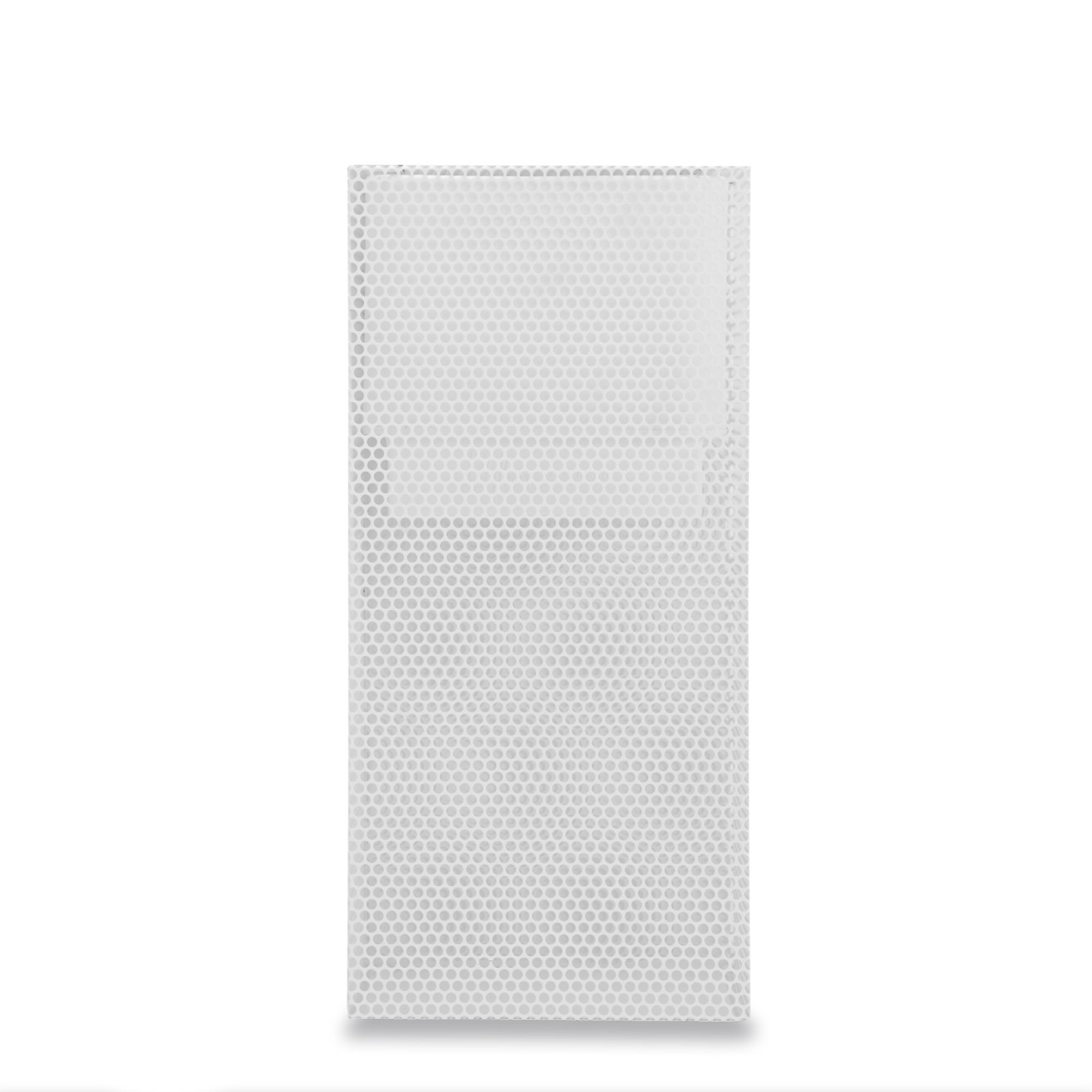 Ferrum Perforated Tall Square planter in white