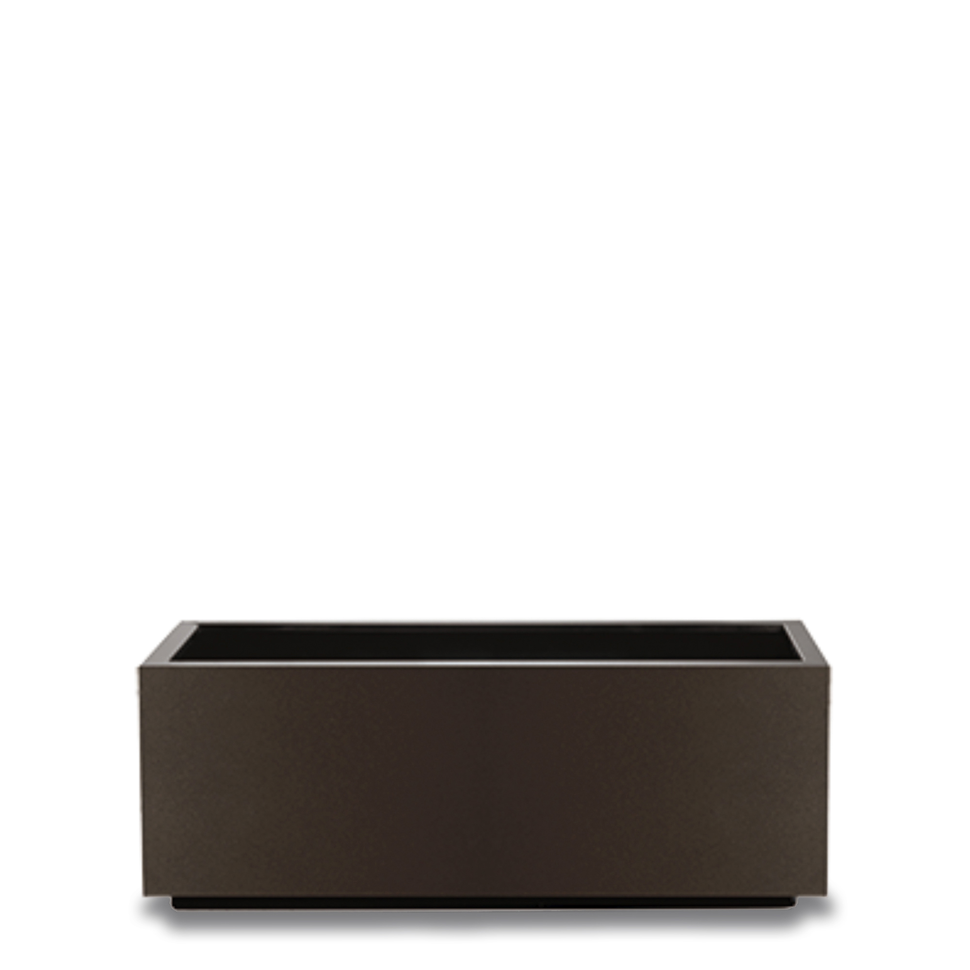 Ferrum Trough planter in taupe brown