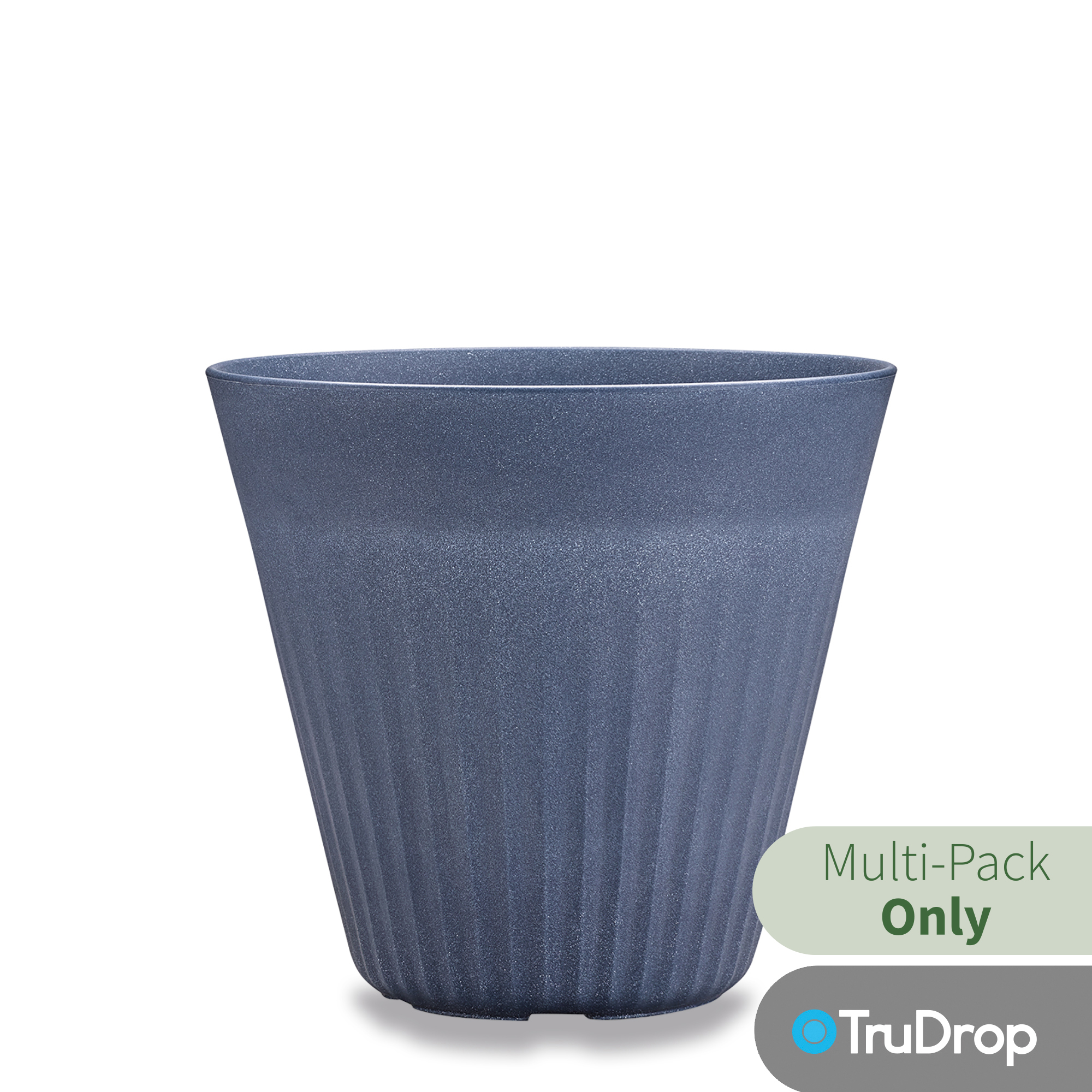 Fold planter in indigo blue
