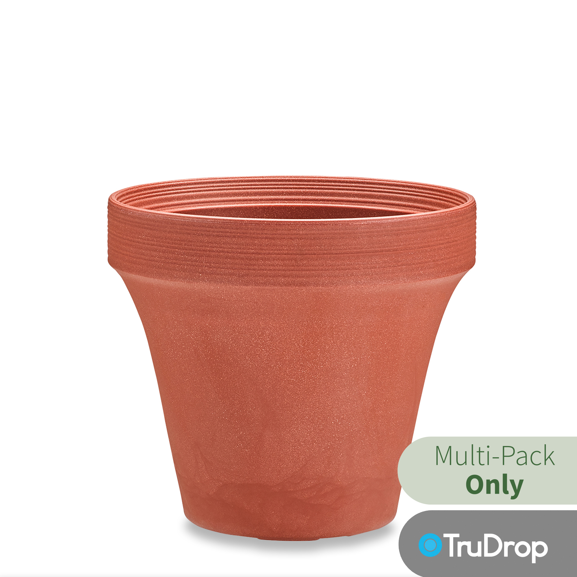 ridge planters in brick red